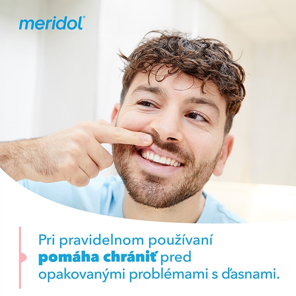 Zubná pasta meridol® Ochrana ďasien + jemné bielenie