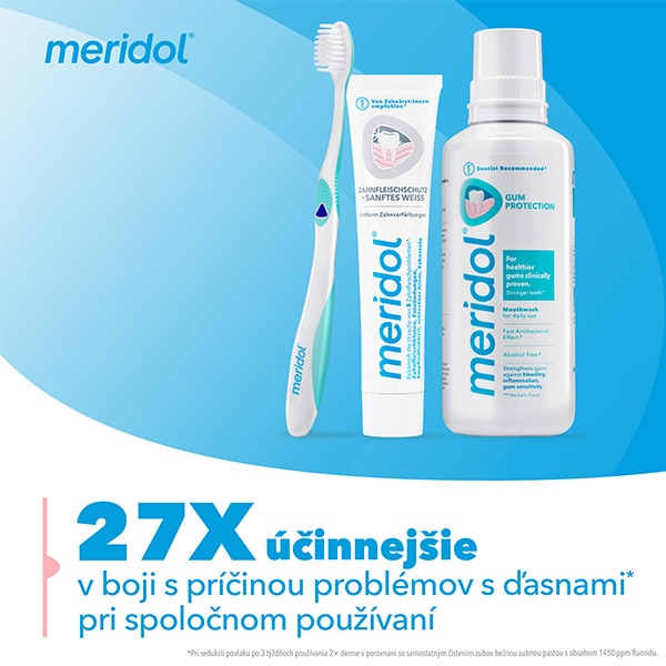 Zubná pasta meridol® Ochrana ďasien + jemné bielenie