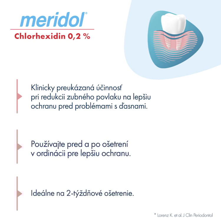 meridol® med CHX 0.2% ústna voda