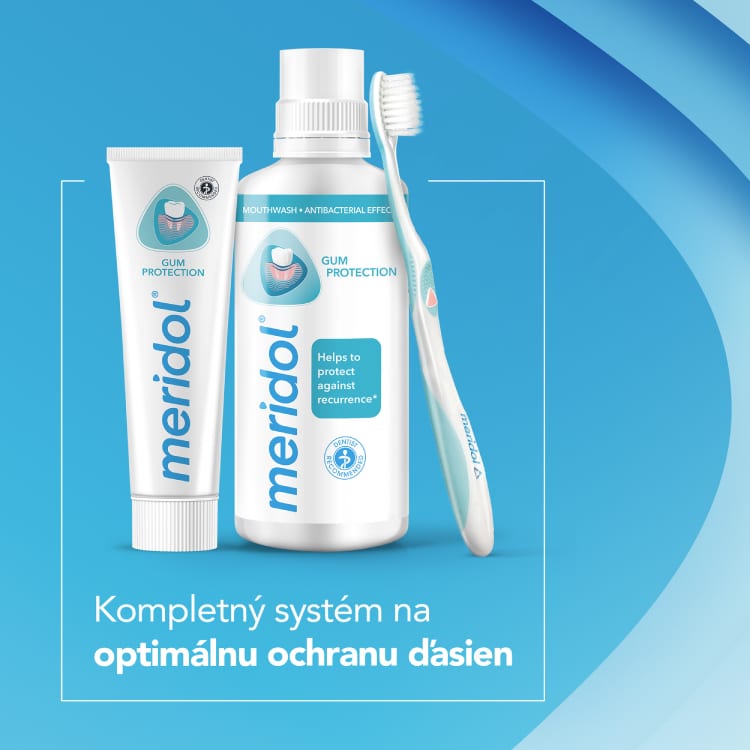 meridol® Gum Protection ústna voda na ochranu ďasien